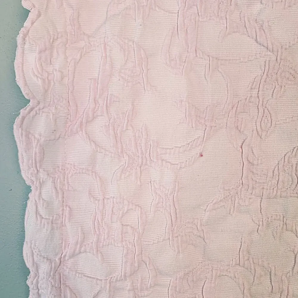 VNT Columbine Cody Pillow Sham 21x28 Pink Floral Scalloped Cottagecore Coquette